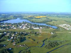 Alix, AB from the sky